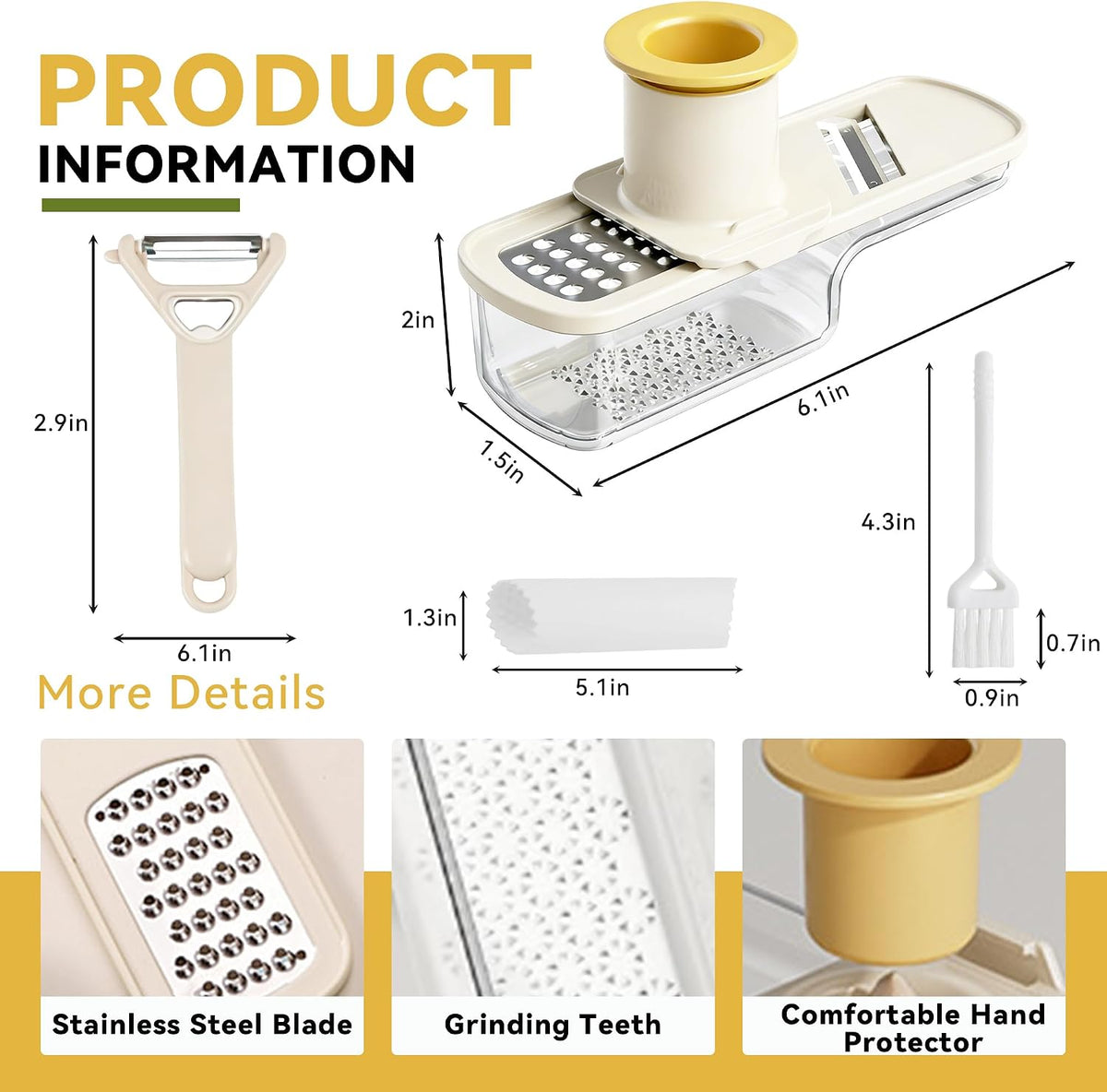 3 in 1 Garlic Slicer Kitchen Tool Set
