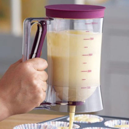 Pancake Batter Dispenser, Batter Dispenser with Squeeze Handle for Pancakes, Waffles, Muffins, And Crepes Baking Tools 900ml