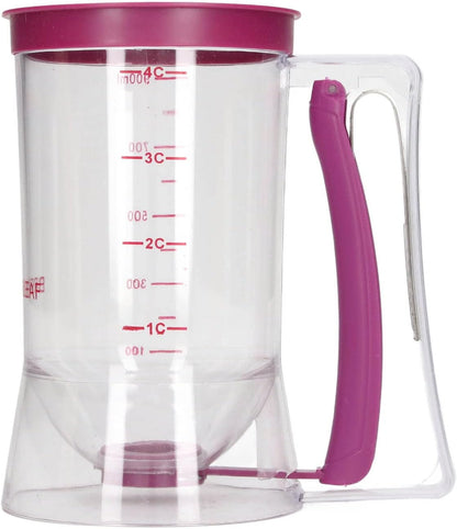Pancake Batter Dispenser, Batter Dispenser with Squeeze Handle for Pancakes, Waffles, Muffins, And Crepes Baking Tools 900ml