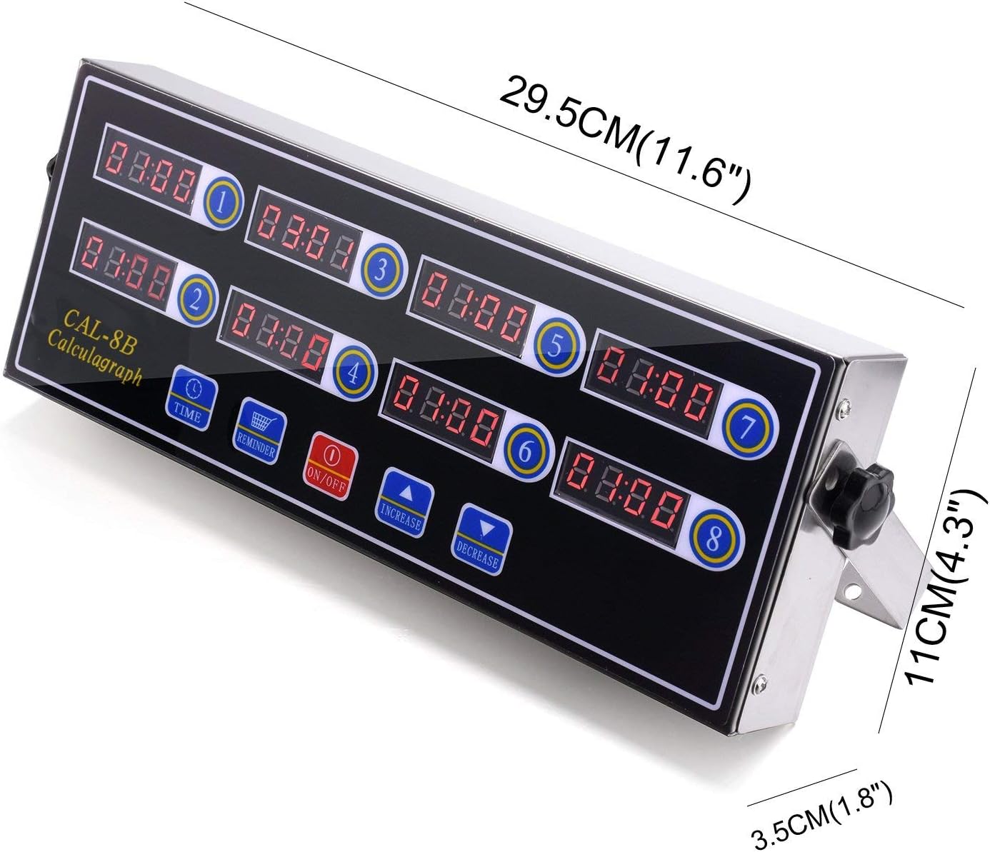 Commercial 8 Channel Kitchen Timer Digital Restaurant Timers Professional Loud Alarm Cooking Reminder