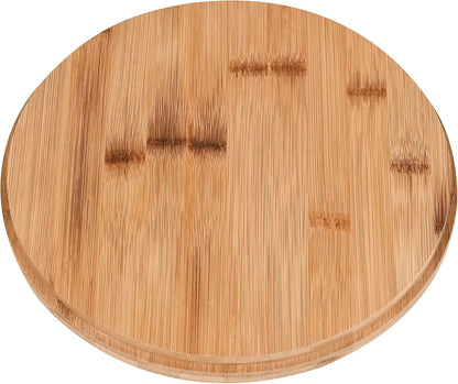 Bamboo Fiber Salad Bowl with Servers Set Large 9.8 inches Nature Bamboo Mixing Bowl with Servers with Lid Spoon and Fork for Fruits,Salads and Vegetables