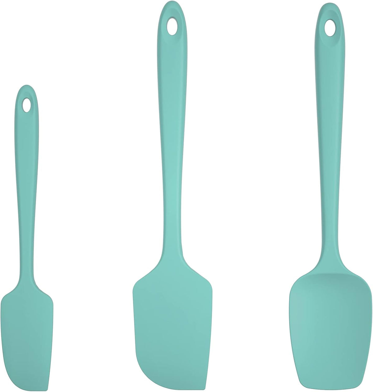 Silicone Spatula Set, 600ºF High Heat Resistant, 3Pc, Midnight Blue
