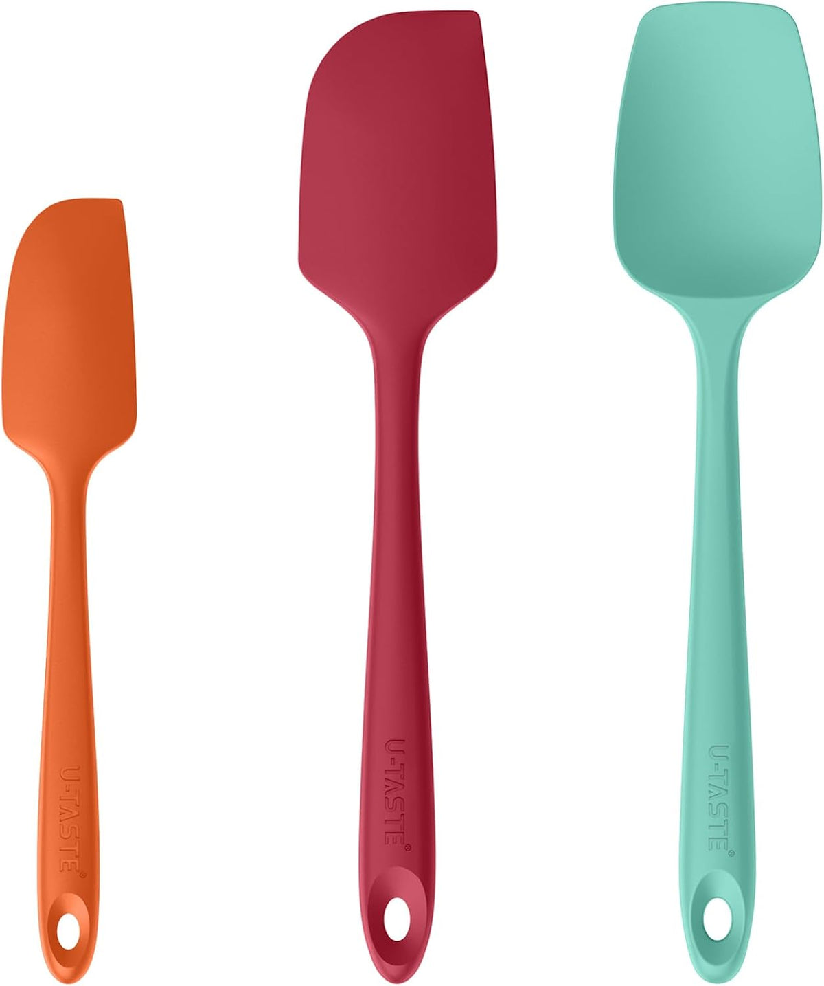 Silicone Spatula Set, 600ºF High Heat Resistant, 3Pc, Midnight Blue