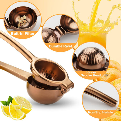 Lemon Squeezer Stainless Steel Manual Heavy Duty Lemon Juicer