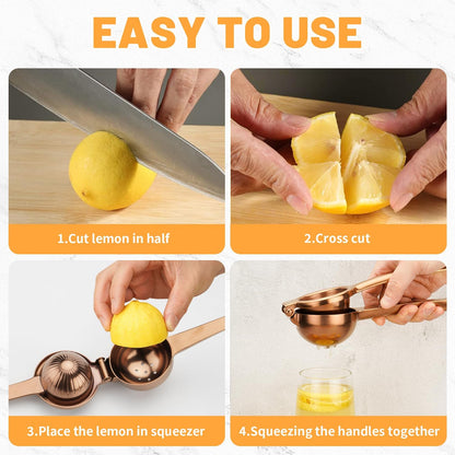 Lemon Squeezer Stainless Steel Manual Heavy Duty Lemon Juicer