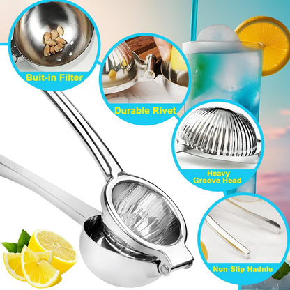 Lemon Squeezer Stainless Steel Manual Heavy Duty Lemon Juicer