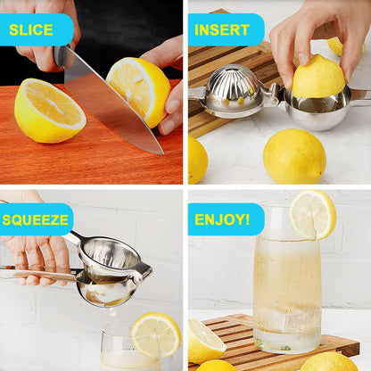 Lemon Squeezer Stainless Steel Manual Heavy Duty Lemon Juicer