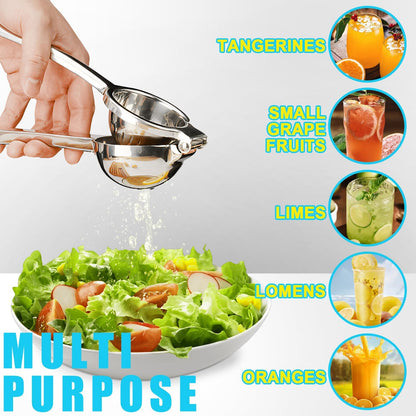 Lemon Squeezer Stainless Steel Manual Heavy Duty Lemon Juicer