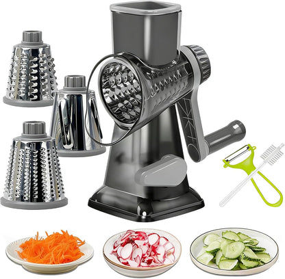 Dachenus Cheese Grater Rotary Cheese Grater,Versatile Cheese Shredder