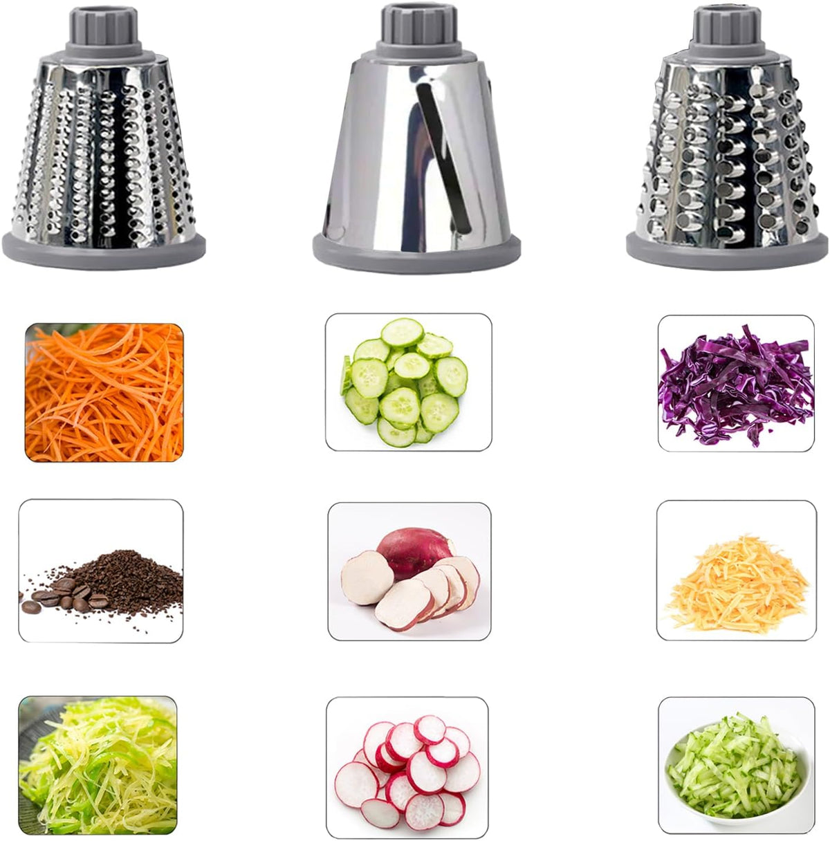 Dachenus Cheese Grater Rotary Cheese Grater,Versatile Cheese Shredder