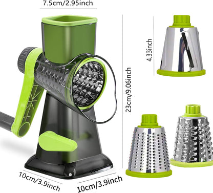 Dachenus Cheese Grater Rotary Cheese Grater,Versatile Cheese Shredder
