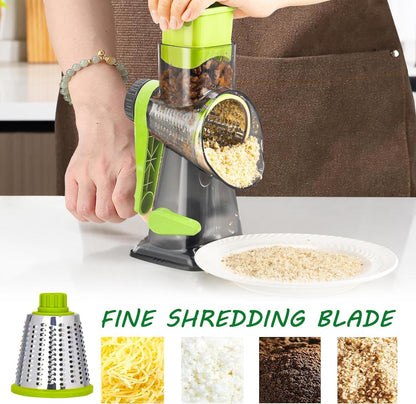 Dachenus Cheese Grater Rotary Cheese Grater,Versatile Cheese Shredder
