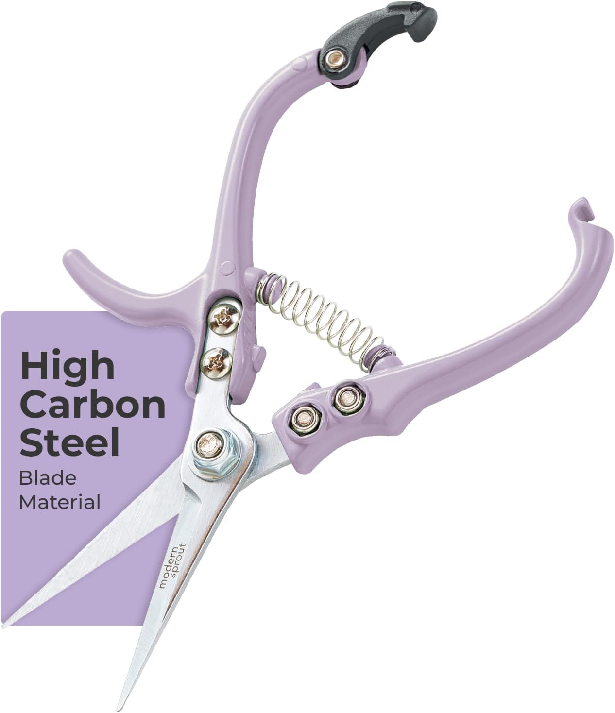 Pruning Shears - Garden Snips - Herb Scissors - Ocean 1-Pack | Lightweight Gardening Tool - Durable Carbon Steel Blade W/Easy-Lock - Gardening Supplies - Flower Cutter - Reusable Holster