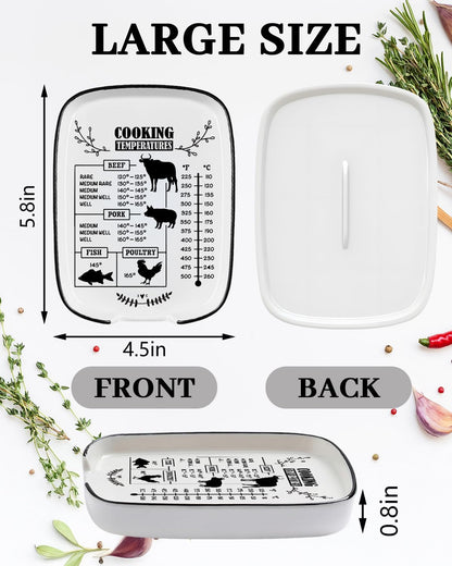 Ceramic Spoon Rest Spoon Holder for Stove Top Kitchen Counter Kitchen Decor | Funny Large Cooking Utensil Rest, Kitchen Gadget Spatula Ladle Holder, Farmhouse Kitchen Accessories Conversion Chart