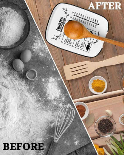 Ceramic Spoon Rest Spoon Holder for Stove Top Kitchen Counter Kitchen Decor | Funny Large Cooking Utensil Rest, Kitchen Gadget Spatula Ladle Holder, Farmhouse Kitchen Accessories Conversion Chart