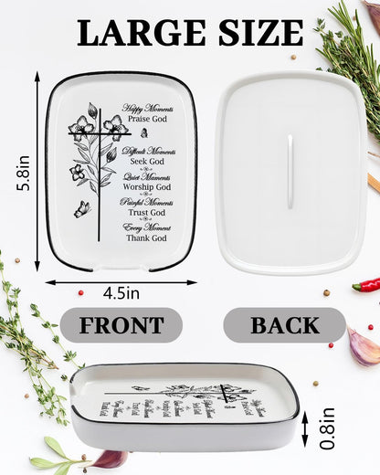Ceramic Spoon Rest Spoon Holder for Stove Top Kitchen Counter Kitchen Decor | Funny Large Cooking Utensil Rest, Kitchen Gadget Spatula Ladle Holder, Farmhouse Kitchen Accessories Conversion Chart