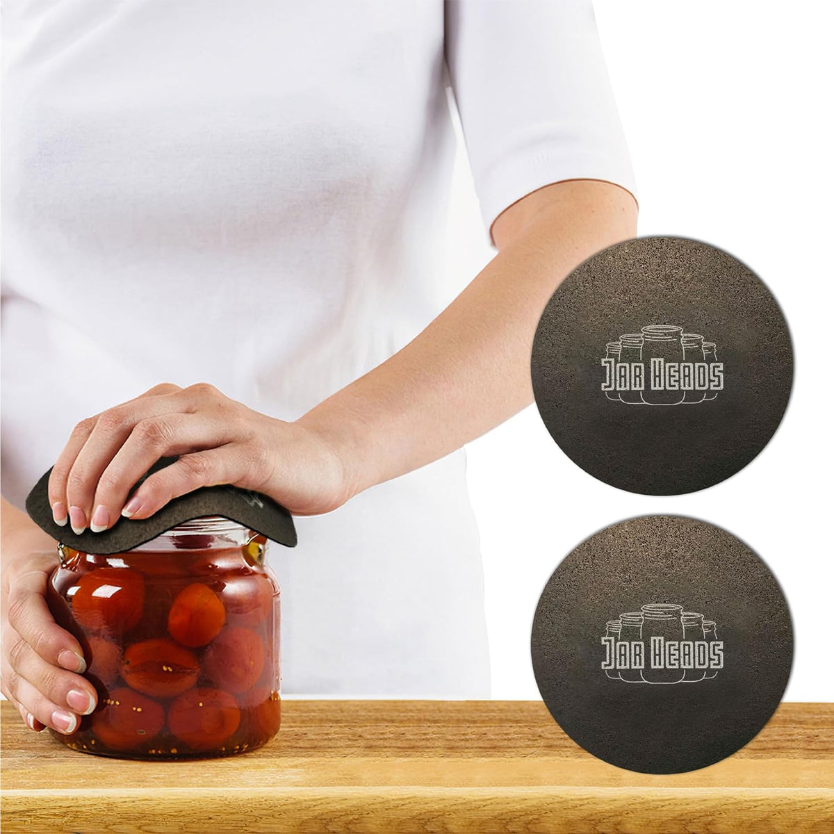 Rubber Jar Opener Gripper Pad - Thick 5 Inch Grippers for Opening Jars Made in the USA - Jar Opener for Weak Hands & Seniors with Arthritis
