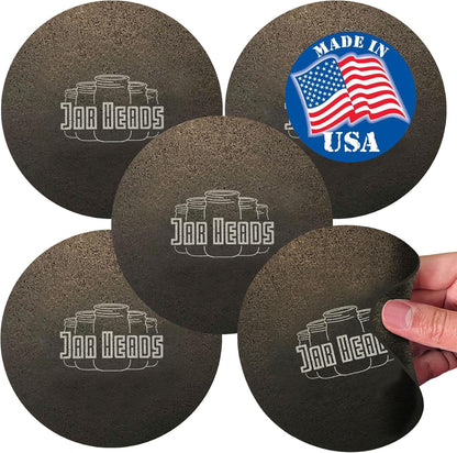 Rubber Jar Opener Gripper Pad - Thick 5 Inch Grippers for Opening Jars Made in the USA - Jar Opener for Weak Hands & Seniors with Arthritis