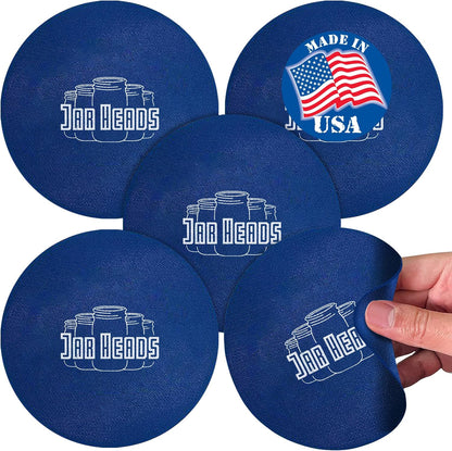 Rubber Jar Opener Gripper Pad - Thick 5 Inch Grippers for Opening Jars Made in the USA - Jar Opener for Weak Hands & Seniors with Arthritis
