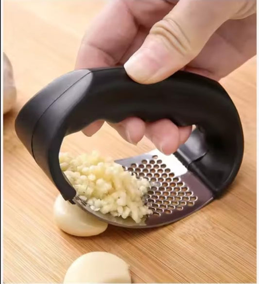Stainless Steel Garlic Press, Heavy Duty, Easy to Clean