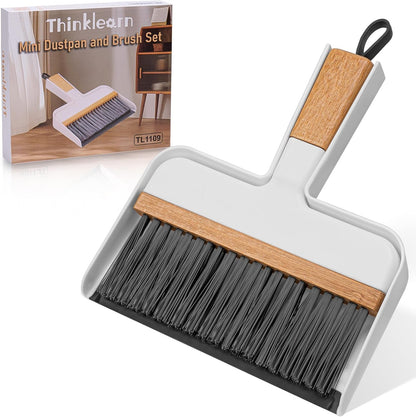 Small Pink Broom & Dustpan Set | Portable Brush Dustpan Combo Set, Green Cleaning Supplies