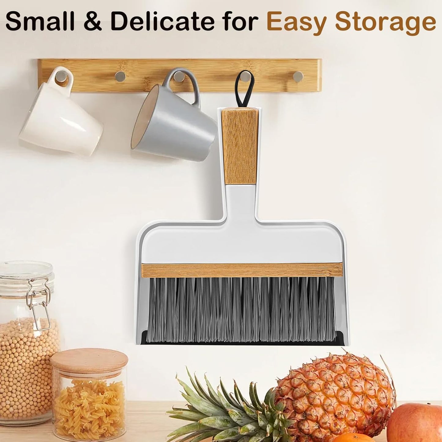 Small Pink Broom & Dustpan Set | Portable Brush Dustpan Combo Set, Green Cleaning Supplies