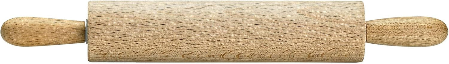 Children’s Classic Wooden Rolling Pin, German Beechwood With Steel Ball Bearings, 7-Inch x 1.5-Inch, Smooth Effortless Rolling For Dough And Pastry