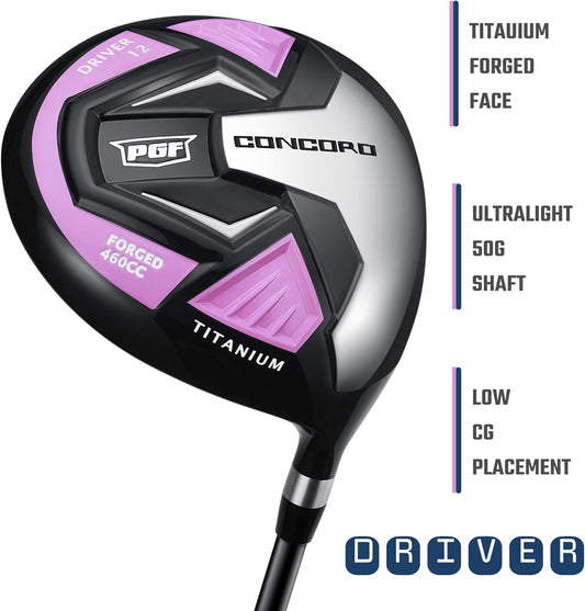 Lady Concord Women's Complete Golf Club Set [15-Piece]
