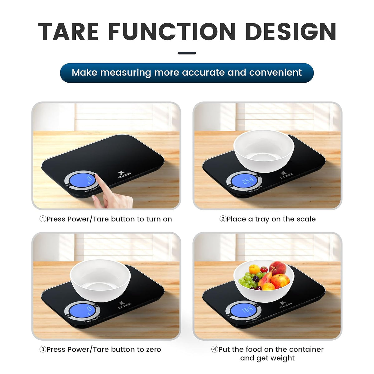 Smart Kitchen Scale,TFT Display Food Scale,Nutrition Calculator