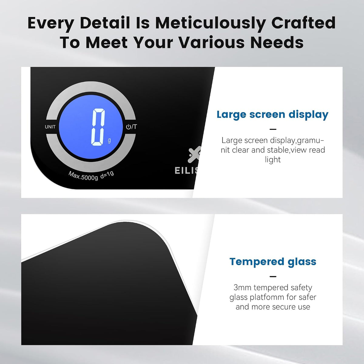 Smart Kitchen Scale,TFT Display Food Scale,Nutrition Calculator