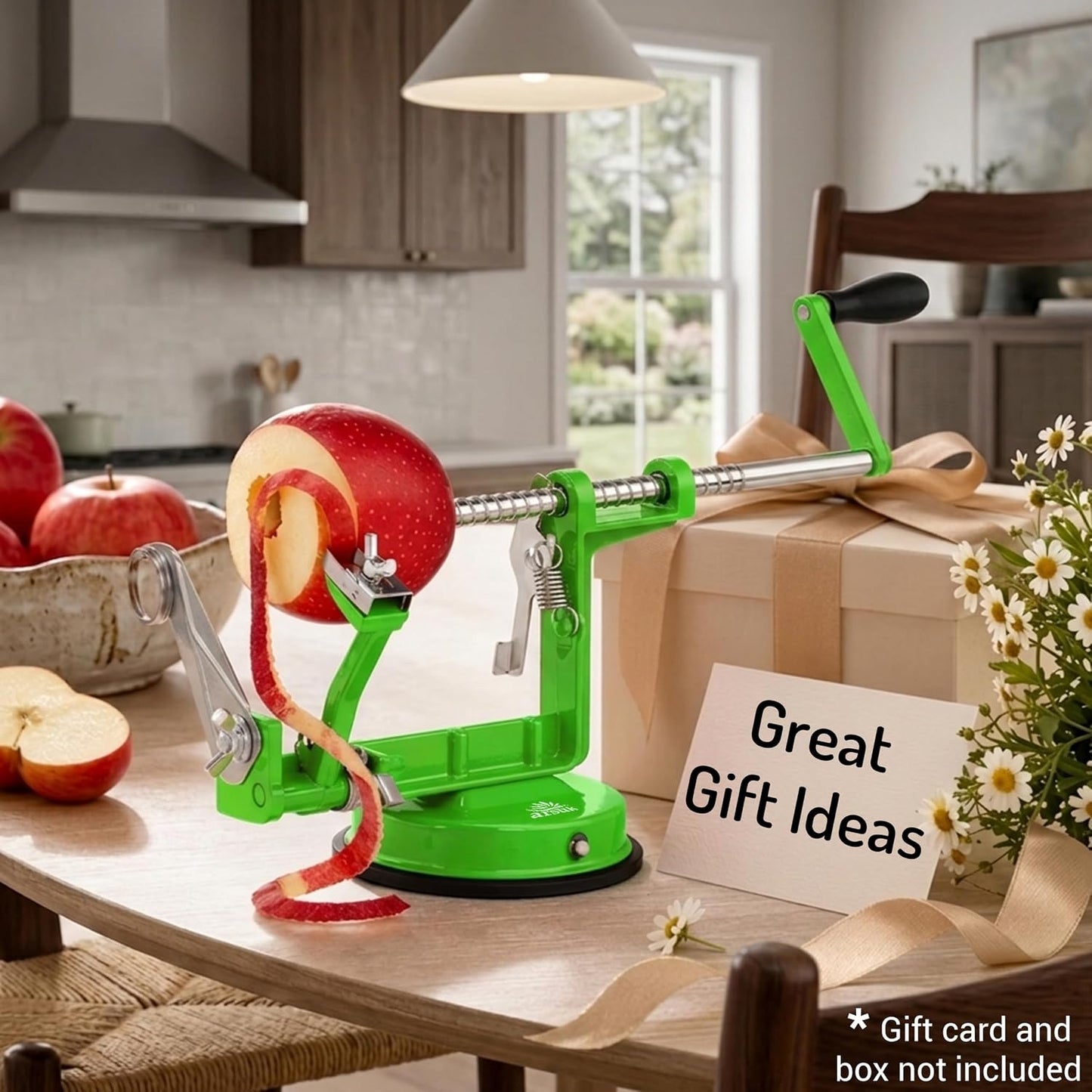 Apple Slicer 12 Slices – Apple Slicer and Corer with Ultra Sharp Stainless Steel Blades, Ergonomic Non-Slip Handles, Apple Cutter for Apples, Pears, Guava, Pitaya, Onion & More Dishwasher Safe