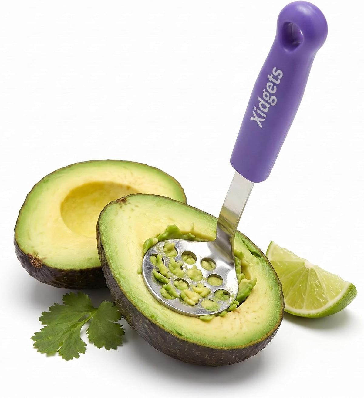 Mini Avocado Masher | Dishwasher Safe | Stainless Steel (Plum Purple)
