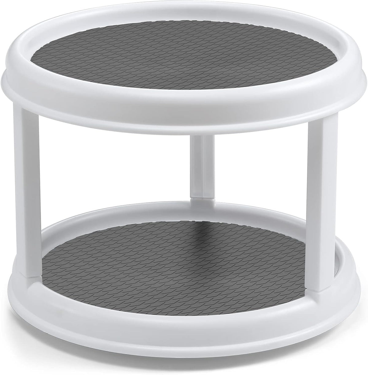 Set of 4, 10 Inch Non-Skid Lazy Susan Organizers - Turntable Rack for Cabinet, Pantry Organization and Storage, Kitchen, Fridge, Bathroom Makeup Vanity Countertop, Under Sink Organizing, Spice Rack