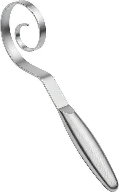 Danish Dough Whisk Stainless Steel Wooden Handle for Sourdough Bread | 4-Loop Food-Grade Steel Dutch Whisk, Even Mixing, Replaces Dough Hook and Mixing Spoon, Nonstick Easy Clean, Sourdough Mixer
