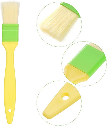 Pastry Brushes Basting Brush for Cooking Spreading butter, oil, or egg wash,Cooking Baking BBQ Oil Brush (2, 1in, 2in)