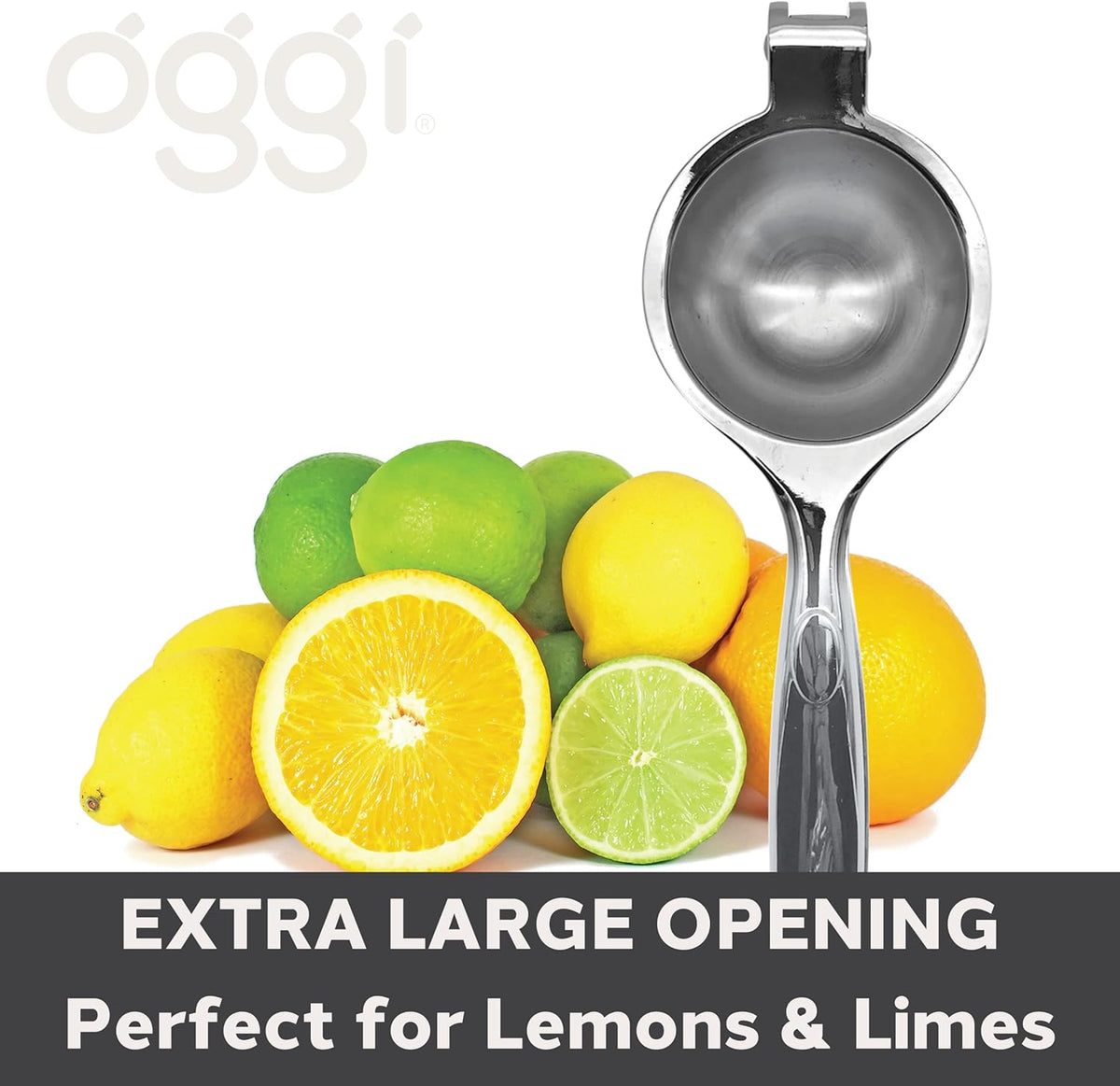 Citrus Press- Zinc Alloy Manual Citrus Juicer, Ideal Hand Juicer, this Citrus Squeezer is a Great Addition to Your Kitchen Accessories, Silver