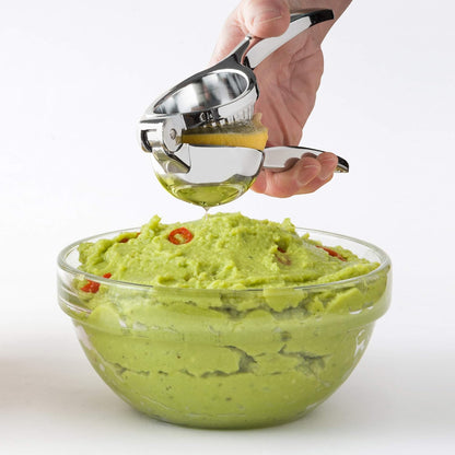 Citrus Press- Zinc Alloy Manual Citrus Juicer, Ideal Hand Juicer, this Citrus Squeezer is a Great Addition to Your Kitchen Accessories, Silver