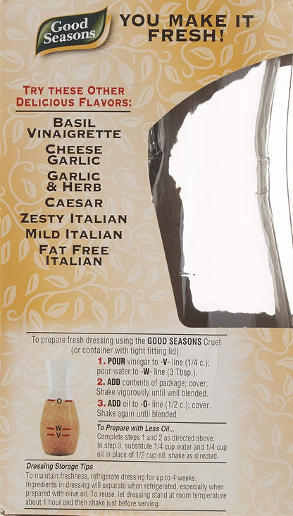 Italian Dressing Mix, 2 Packages with Cruet, 1.4 Oz. Net