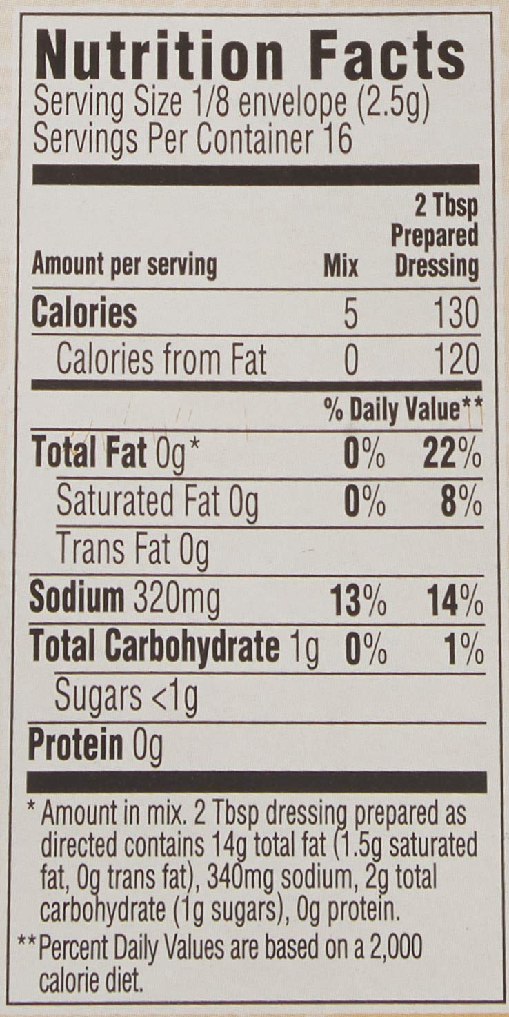 Italian Dressing Mix, 2 Packages with Cruet, 1.4 Oz. Net