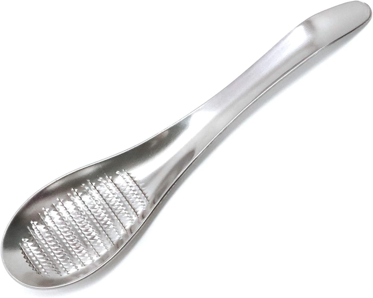 1PCS Stainless Steel Garlic Ginger Fruits Root Vegetable Grater Grinder Spoon for Kitchen