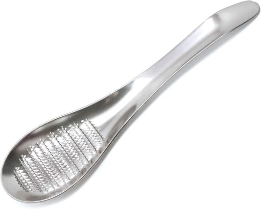 1PCS Stainless Steel Garlic Ginger Fruits Root Vegetable Grater Grinder Spoon for Kitchen