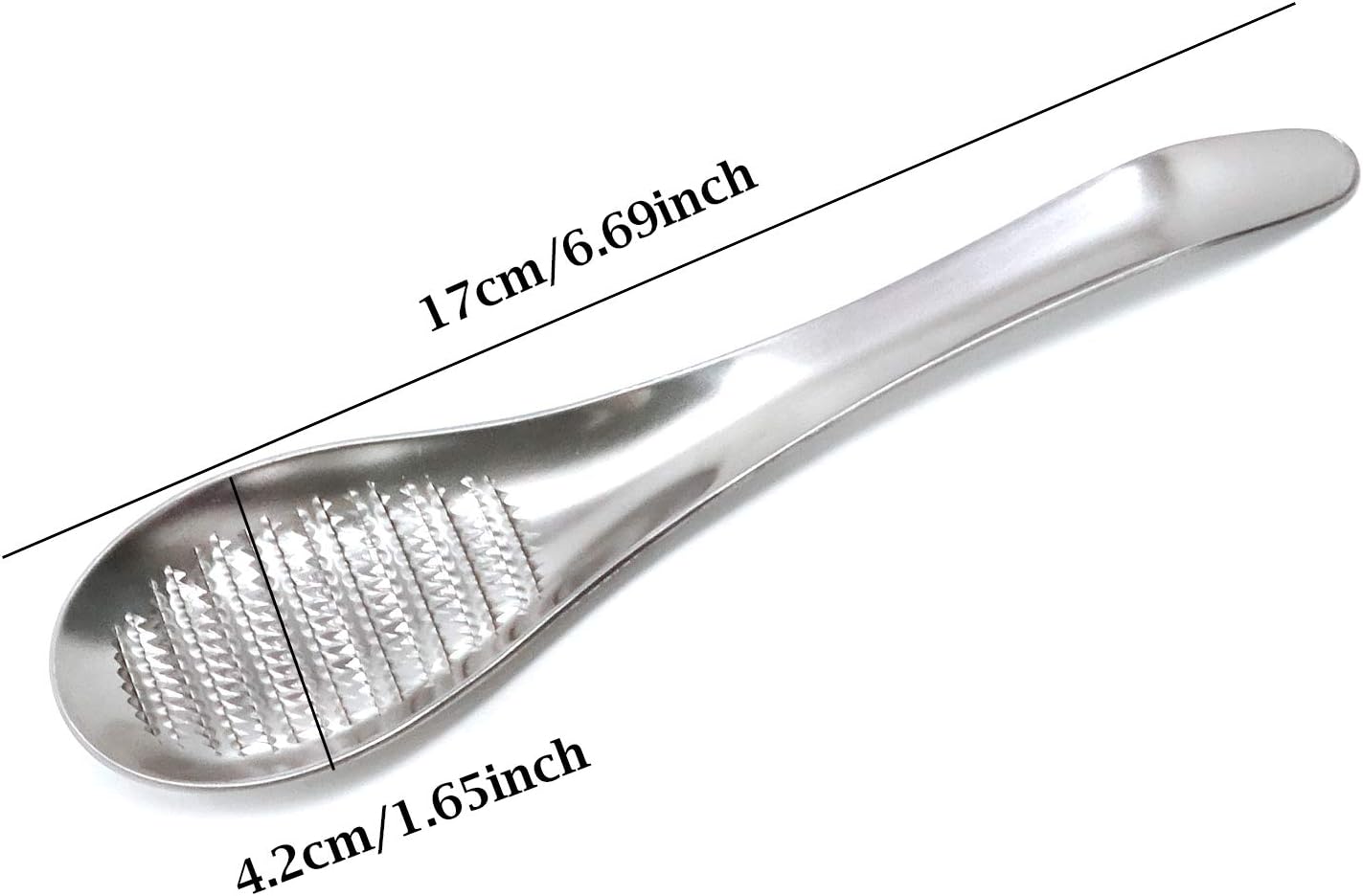 1PCS Stainless Steel Garlic Ginger Fruits Root Vegetable Grater Grinder Spoon for Kitchen