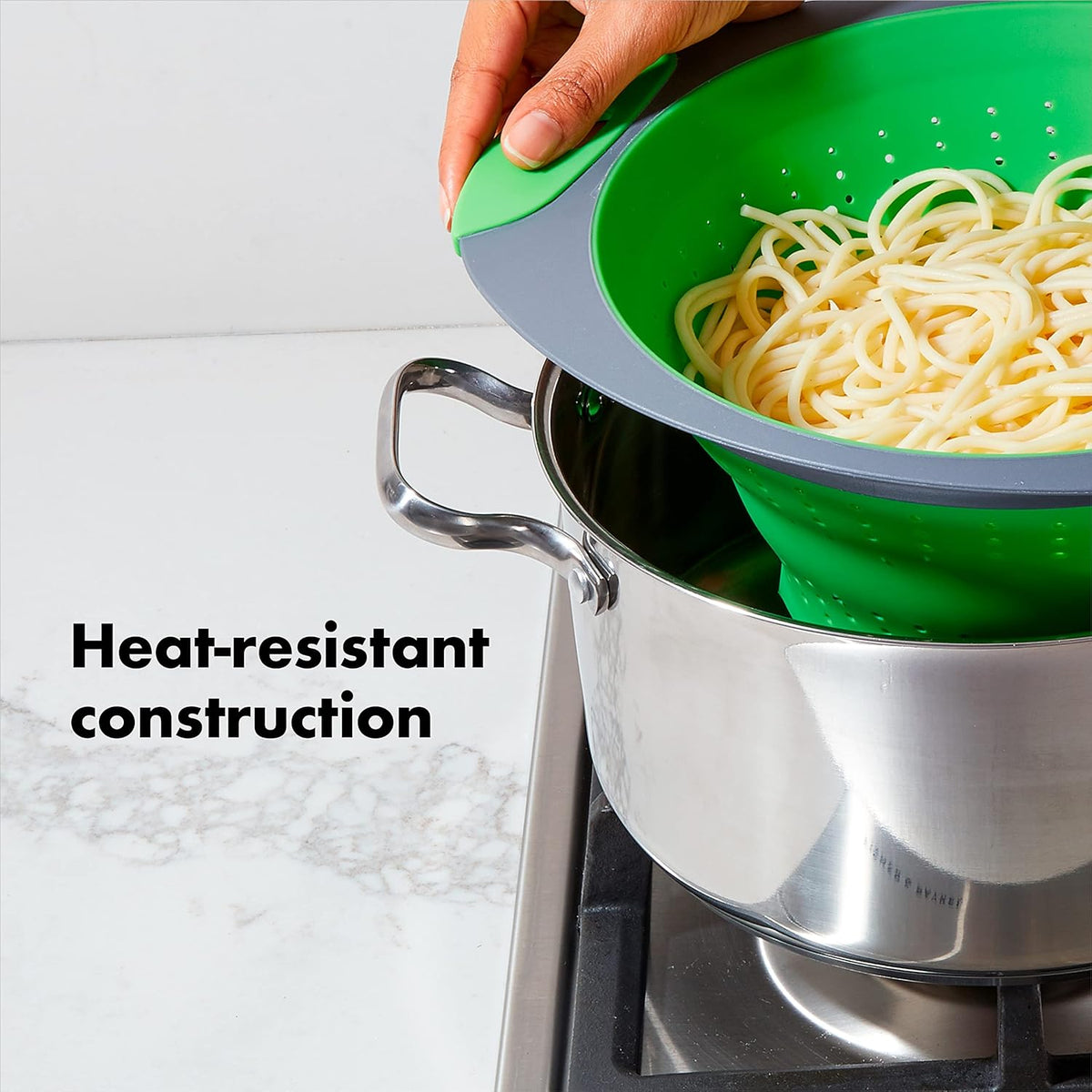 Collapsible Colander, 3.5 quart, Green