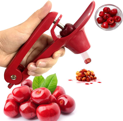 Cherry Pitter Multiple, Cherrys Pitter Corer Tool, Quick Portable Cherry Pitting Tool, Easy to Use for Making Cherry Jam - Pit 7 Cherries at Once, Saving Time & Effort-Dishwasher Safe