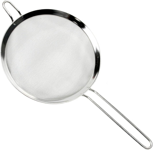 Select Mesh Strainer, 8 inch diameter, Stainless Steel