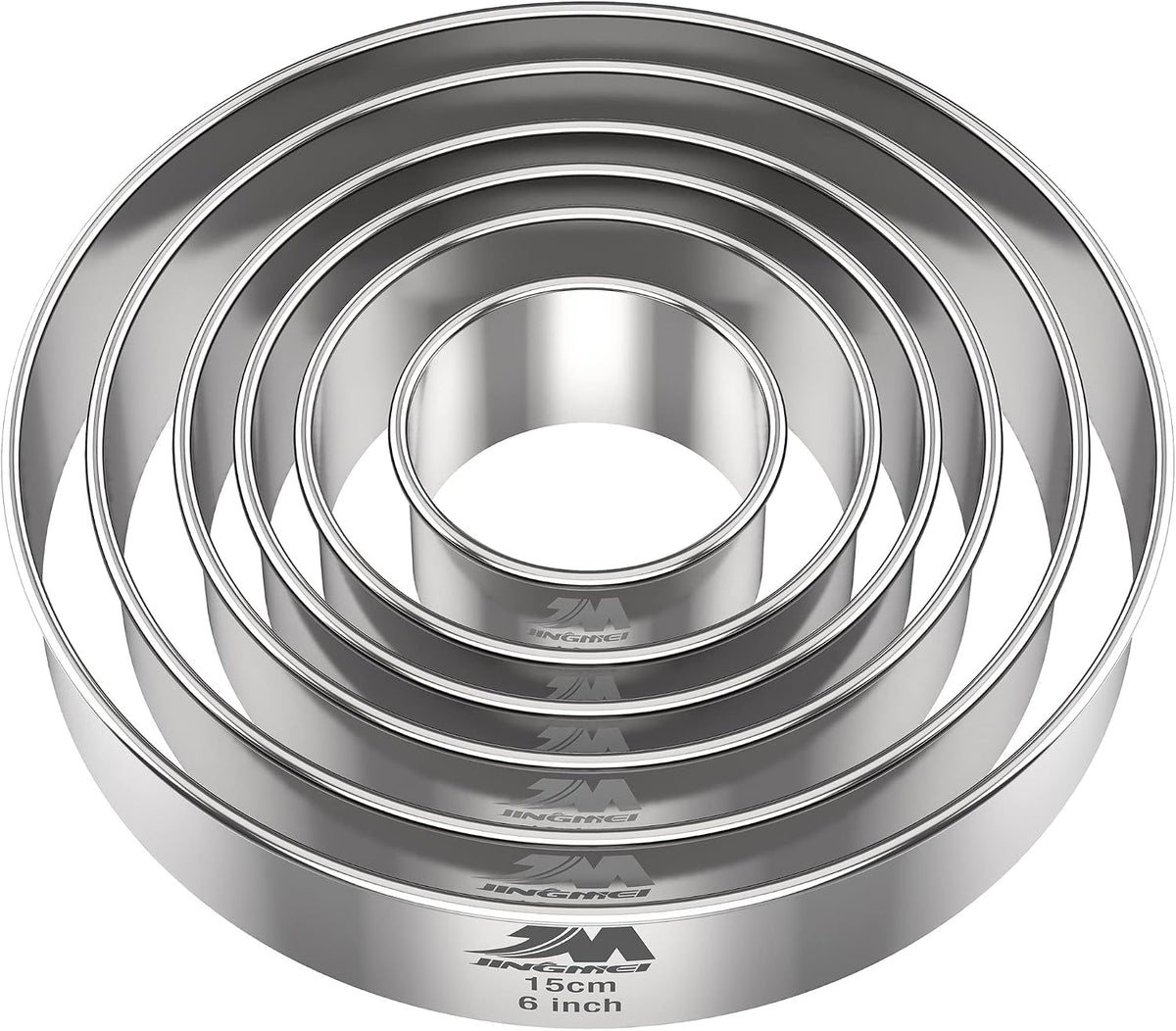 Biscuit Cutter Set for baking (5 Pieces/Set), Round Cookies Cutter with Handle, Professional Baking Dough Tools