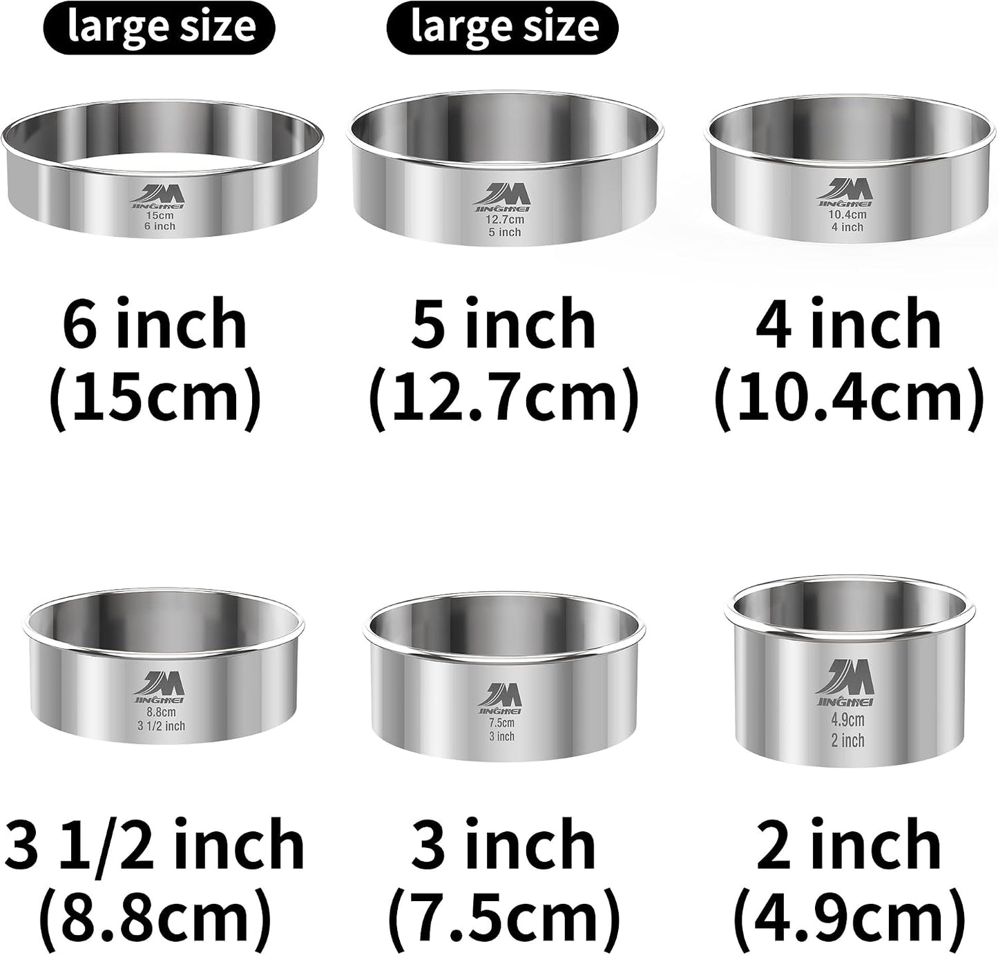 Biscuit Cutter Set for baking (5 Pieces/Set), Round Cookies Cutter with Handle, Professional Baking Dough Tools