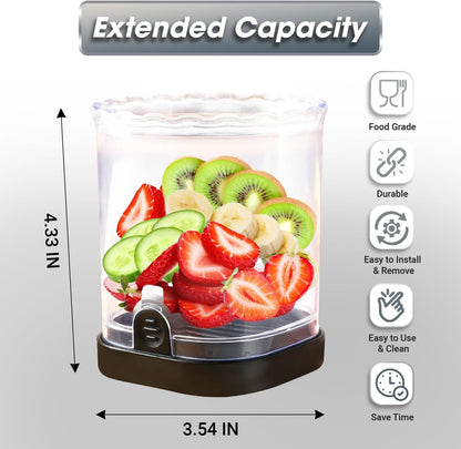 Fruit Cutter and Chopper – Cup Slicer for Strawberry, Grape, Banana, Mushroom, Kitchen Gadget for Fruits and Vegetables, Compact Slicing Tool