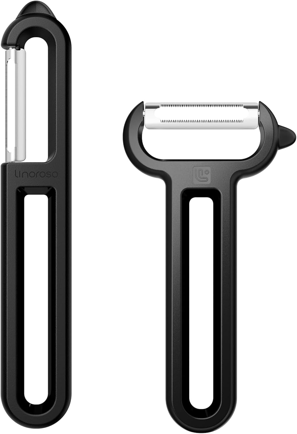 3-Piece Vegetable Peeler Set - Straight, Serrated & Julienne Y-Peeler, Dishwasher Safe, Ideal for Veggies & Fruits, Green