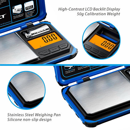 Precision Pocket Scale, 200gx0.01g Jewelry gram Scale